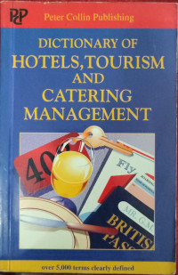 Image of Dictionary of hotels, tourism and catering management