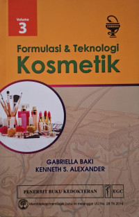 Image of Formulasi dan Teknologi Kosmetik Volume 3